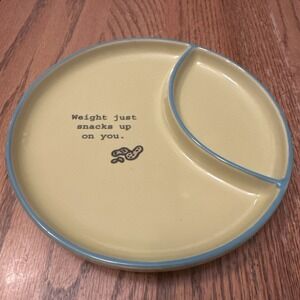Dept 56 Time To Celebrate Divided Snack Plate Weight Snacks Up Witty Fun Gift
